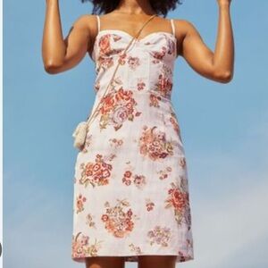 H&M x Brock Collection floral corset mini dress